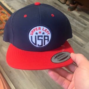 Upper Left USA strapback hat